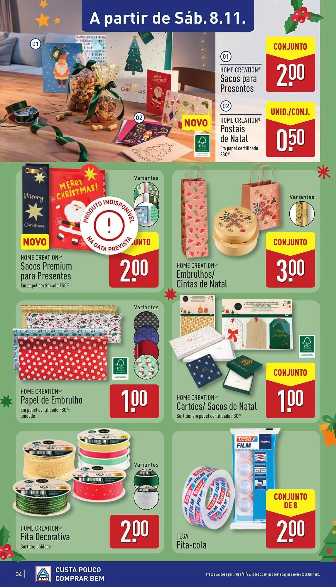 Folheto Folheto ALDI de 3 de novembro até 9 de novembro 2025 - Pagina 34
