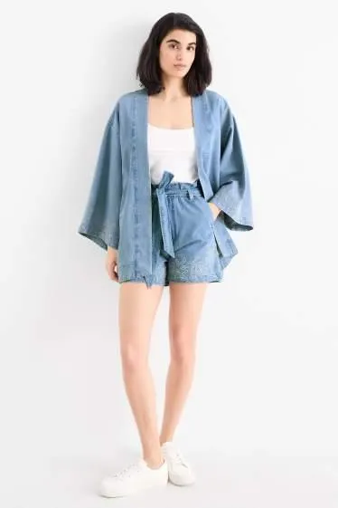 Denim shorts - high waist