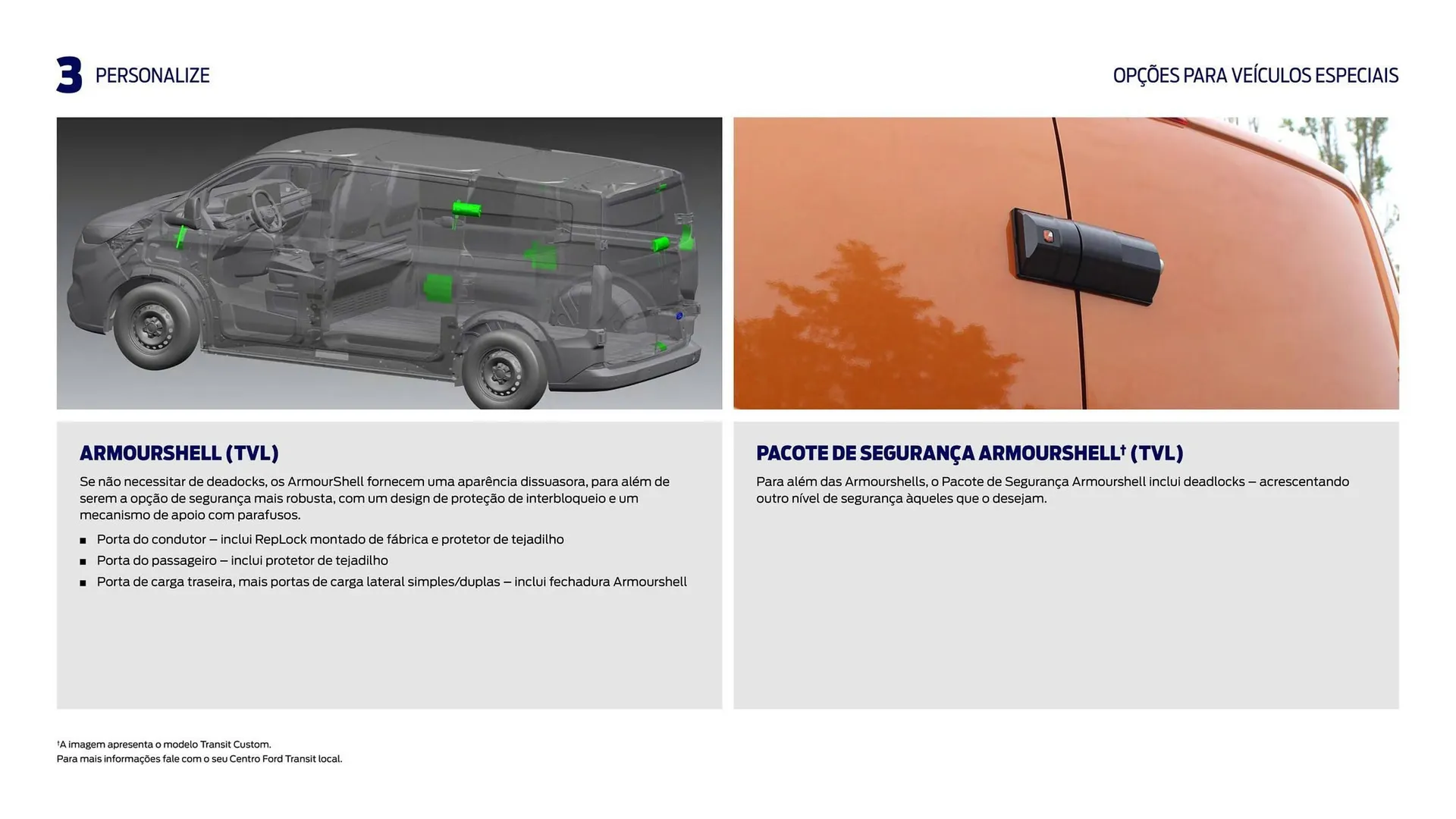 Folheto Folheto Ford TRANSIT CUSTOM de 22 de fevereiro até 22 de fevereiro 2025 - Pagina 31