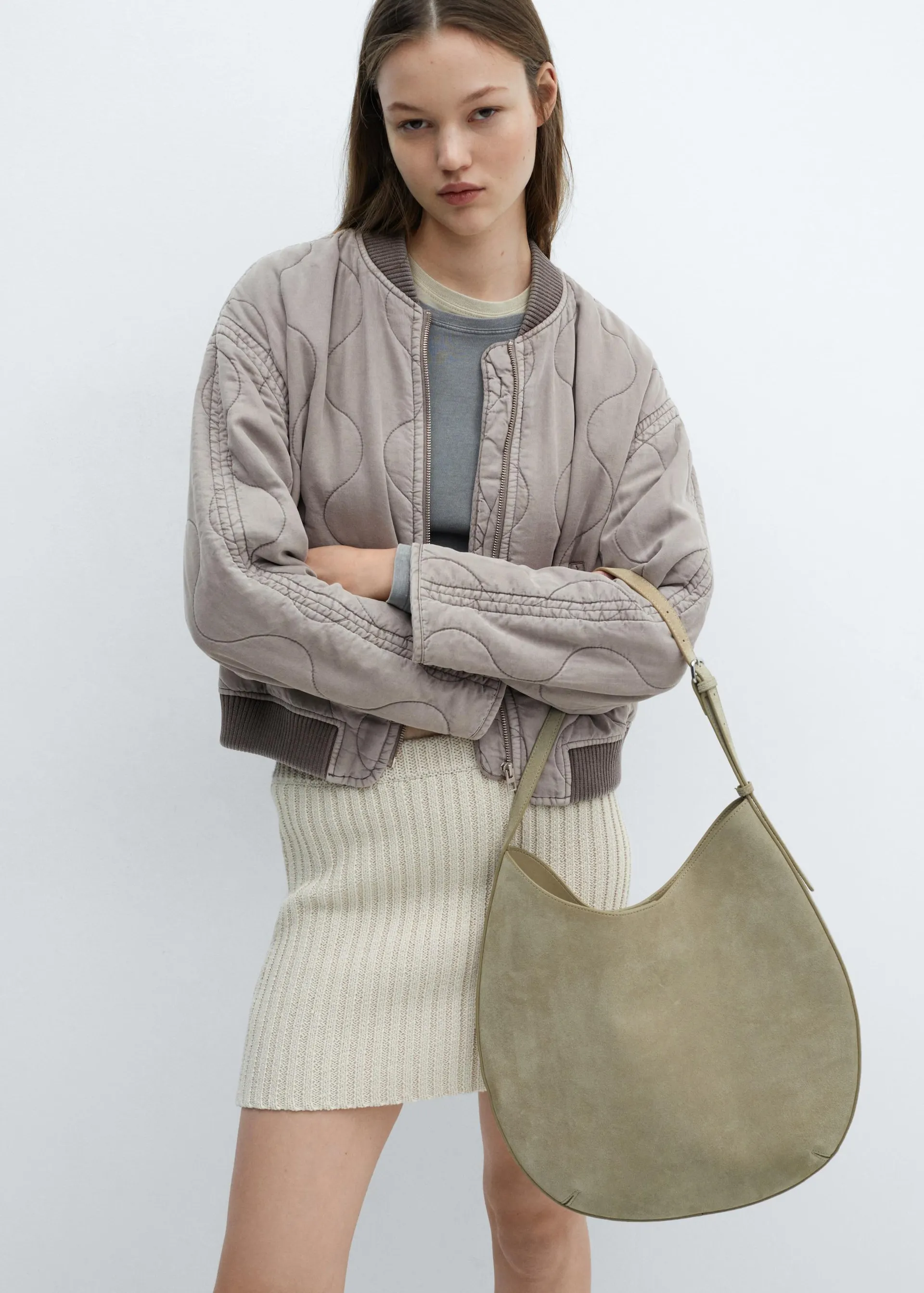 Chaqueta bomber acolchada