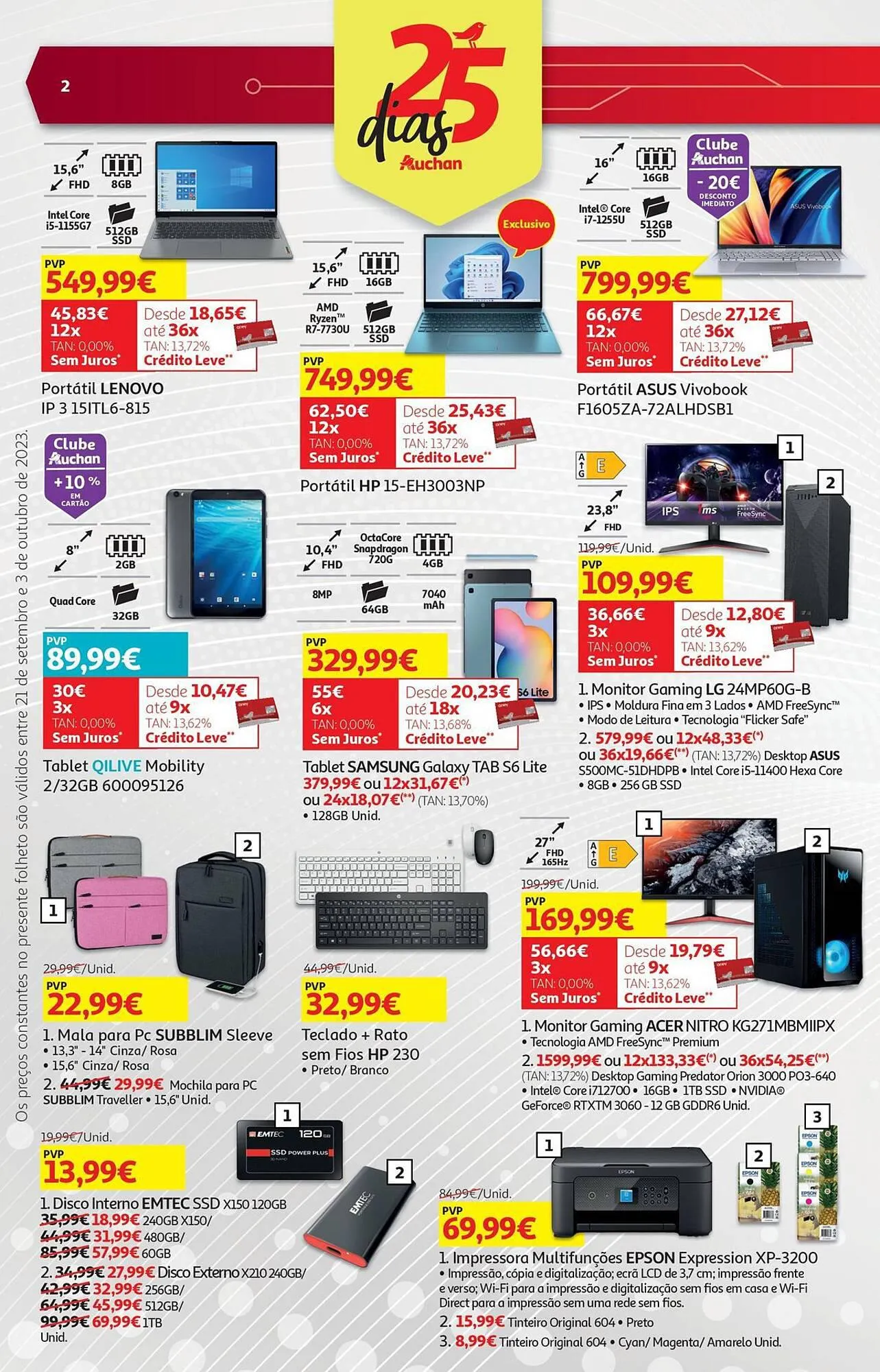 Folheto Folheto Auchan de 21 de setembro até 3 de outubro 2023 - Pagina 35