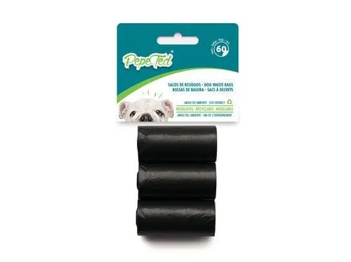 sacos para resíduos pepe ted 60 unidades