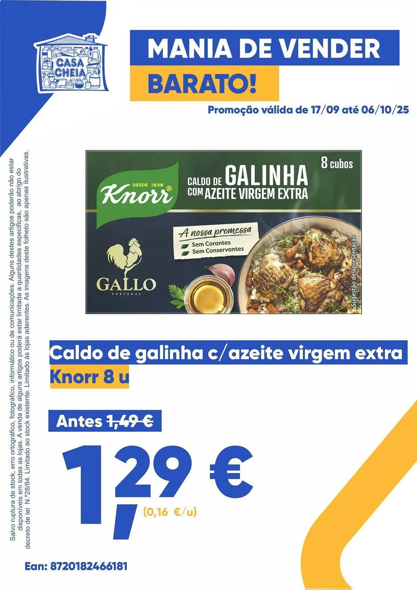 Folheto Folheto Casa Cheia de 18 de setembro até 6 de outubro 2025 - Pagina 1