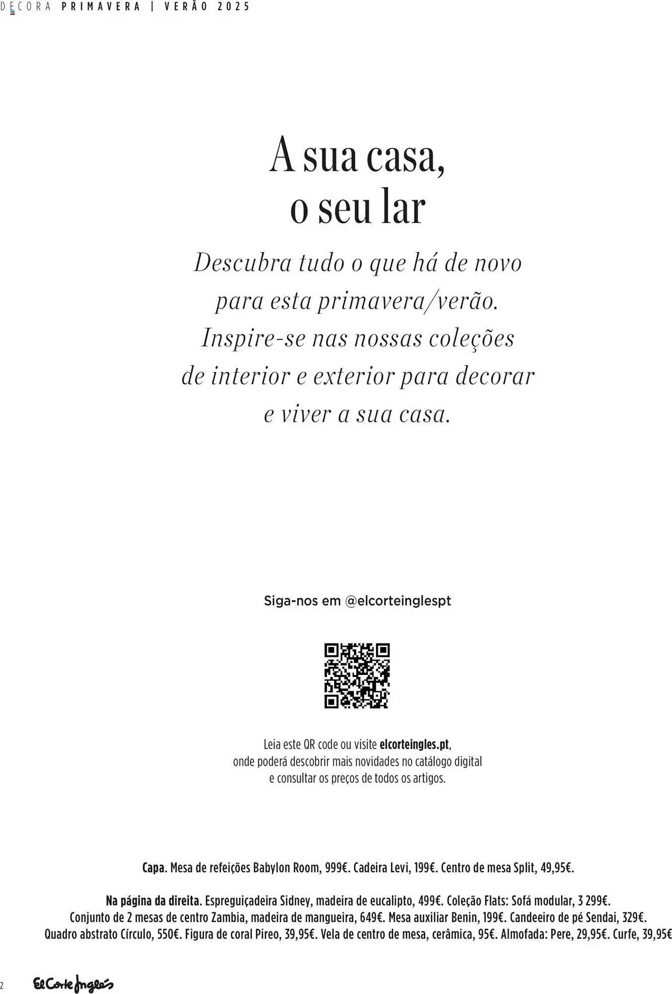 Folheto Folheto El Corte Inglés de 19 de maio até 1 de setembro 2025 - Pagina 2