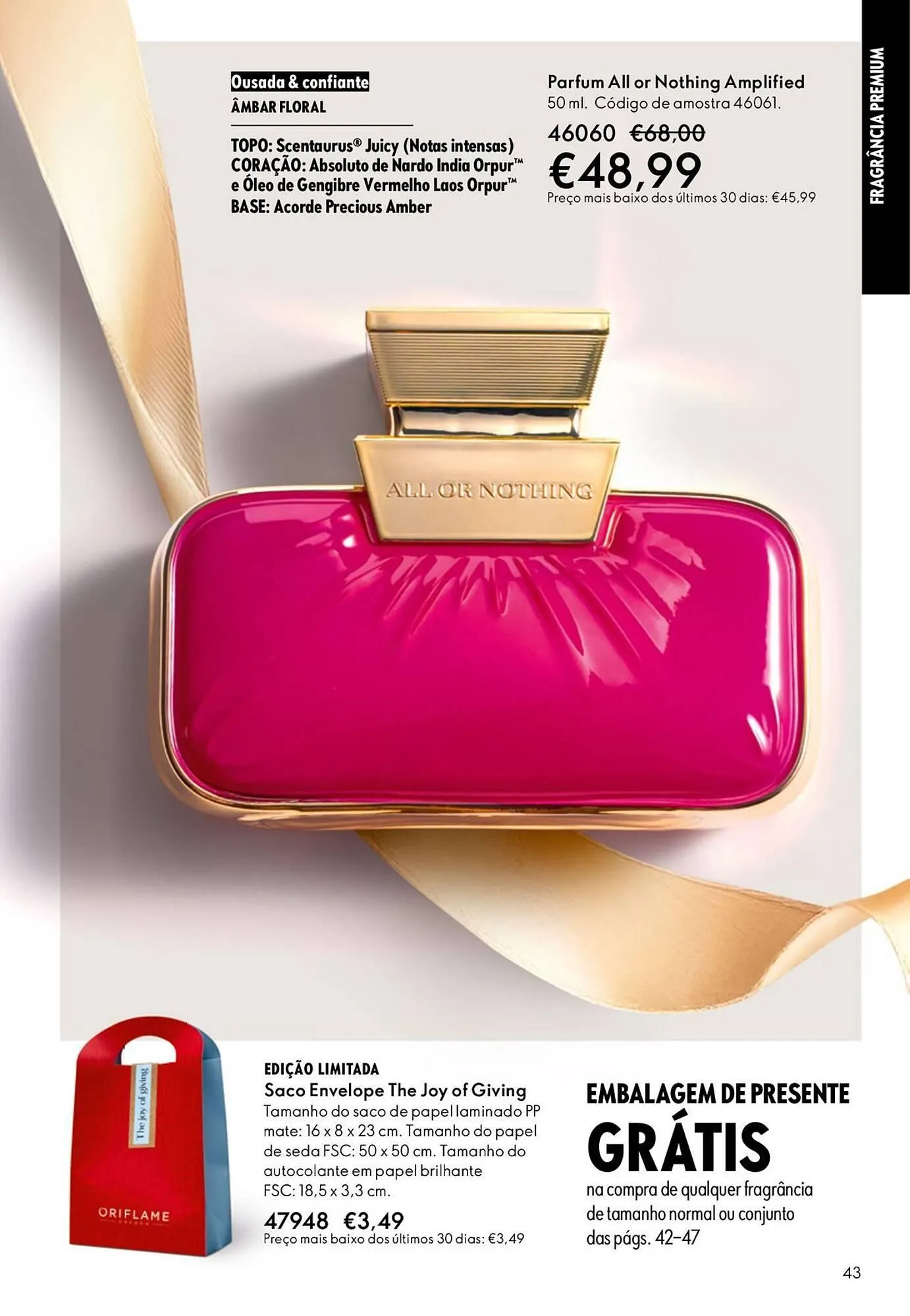 Folheto Catálogo Oriflame de 3 de dezembro até 22 de dezembro 2025 - Pagina 43