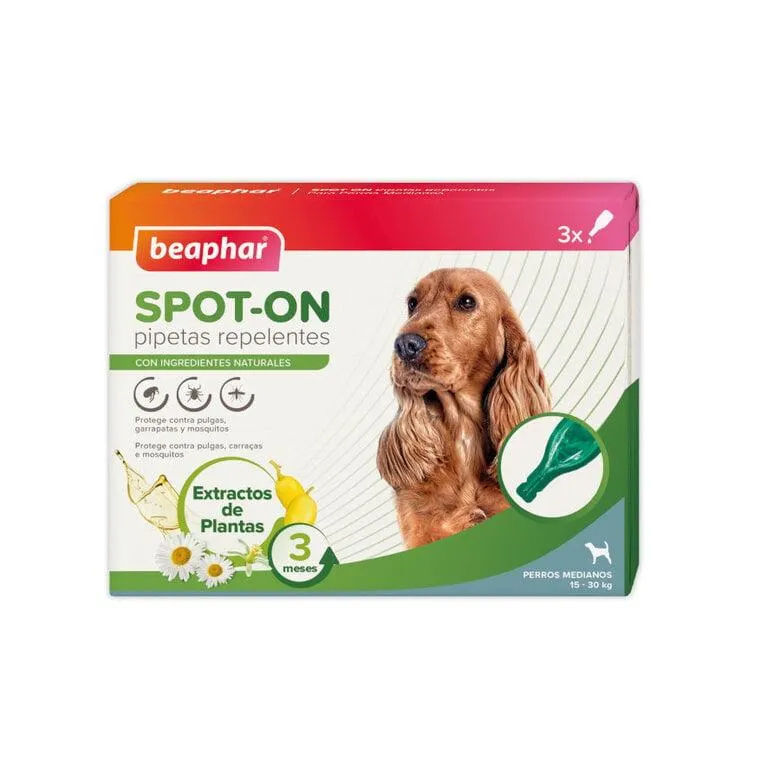 Beaphar Pipetas repelentes naturais para cães