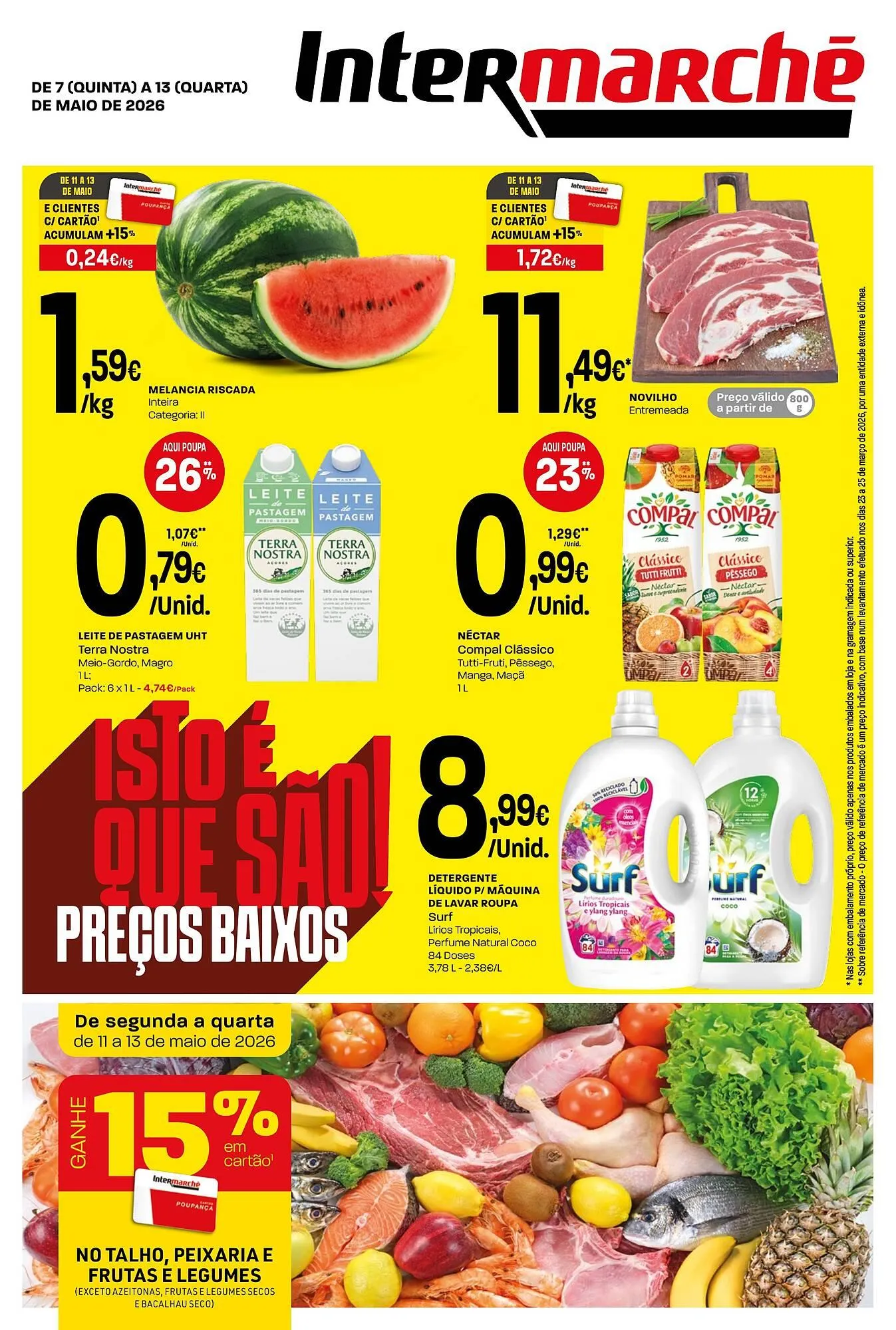 Folheto Folheto Intermarché de 7 de maio até 13 de maio 2026 - Pagina 1