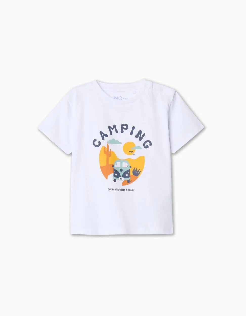 T-shirt Estampado, Bebé Menino, Branco