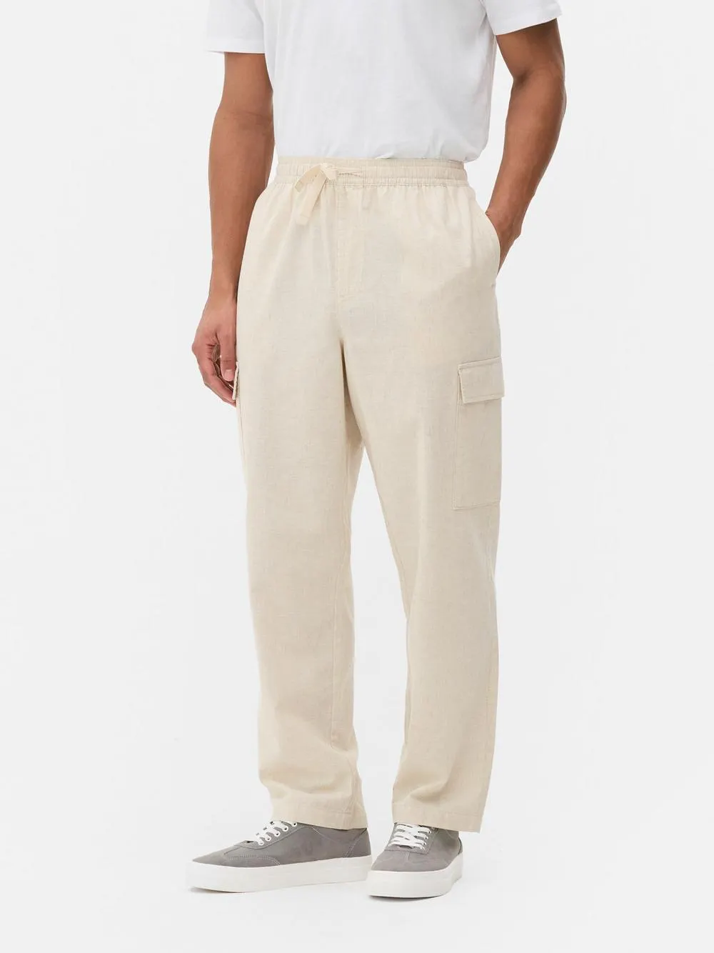 Calças cargo cordão