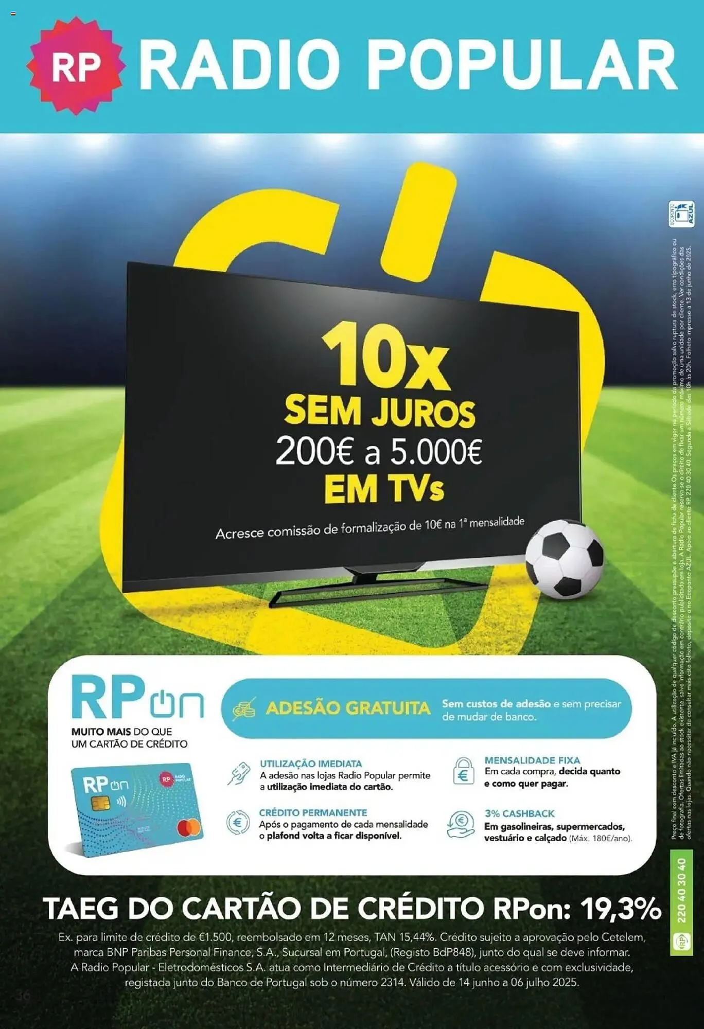 Folheto Folheto Radio Popular de 14 de junho até 7 de julho 2025 - Pagina 36