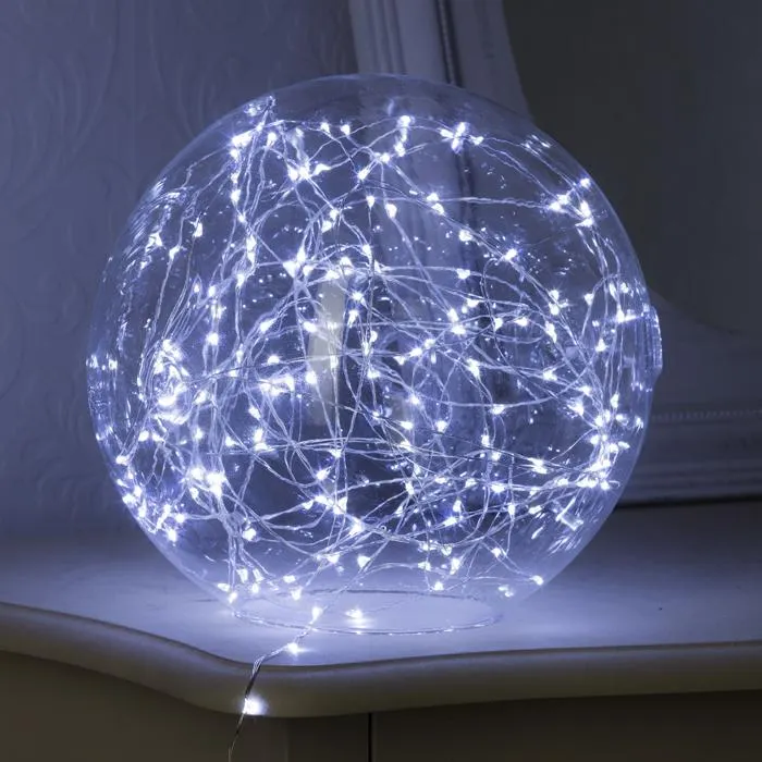 Série Luminosa De Natal Branco Frio Fixo 20 LEDs 2m