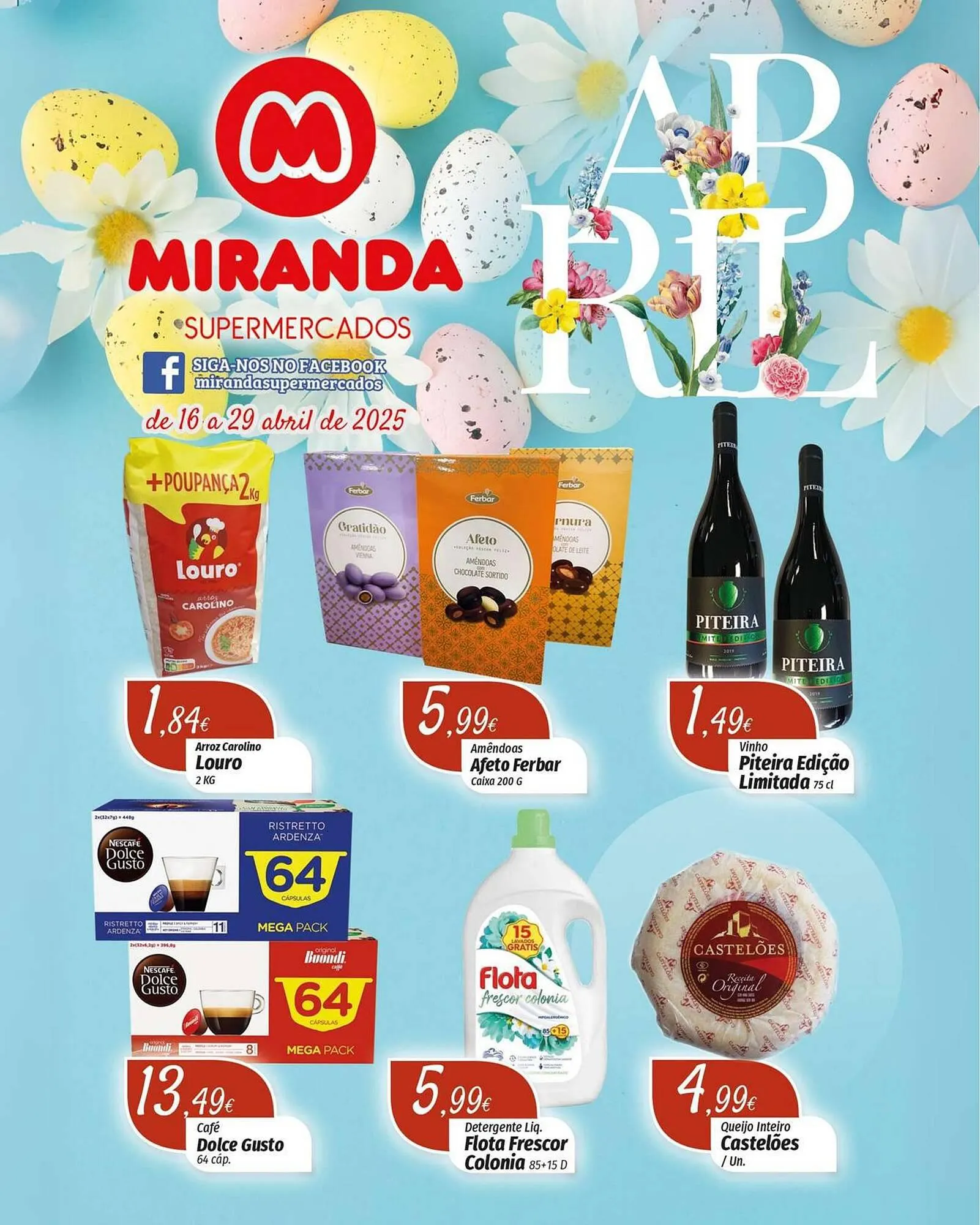 Folheto Folheto Miranda Supermercados de 16 de abril até 29 de abril 2025 - Pagina 1