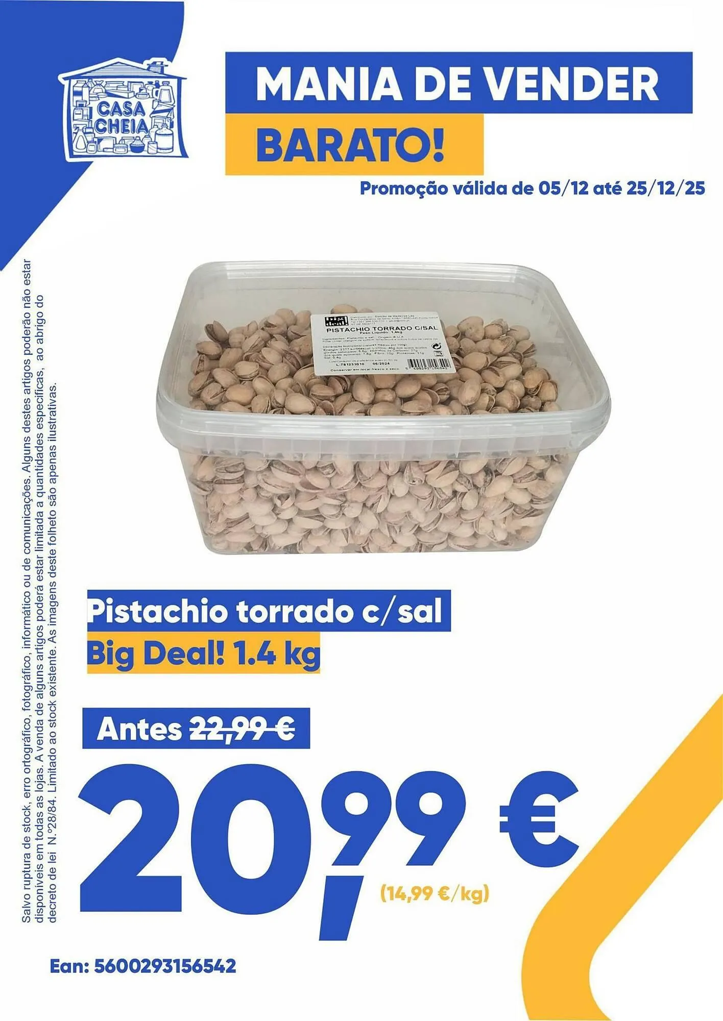 Folheto Folheto Casa Cheia de 5 de dezembro até 25 de dezembro 2025 - Pagina 1