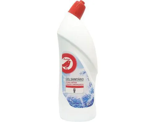 gel auchan sanitário com lixívia 1l