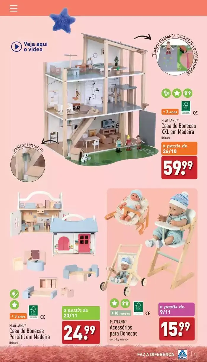 Folheto Folheto Aldi ! de 26 de outubro até 17 de dezembro 2024 - Pagina 15