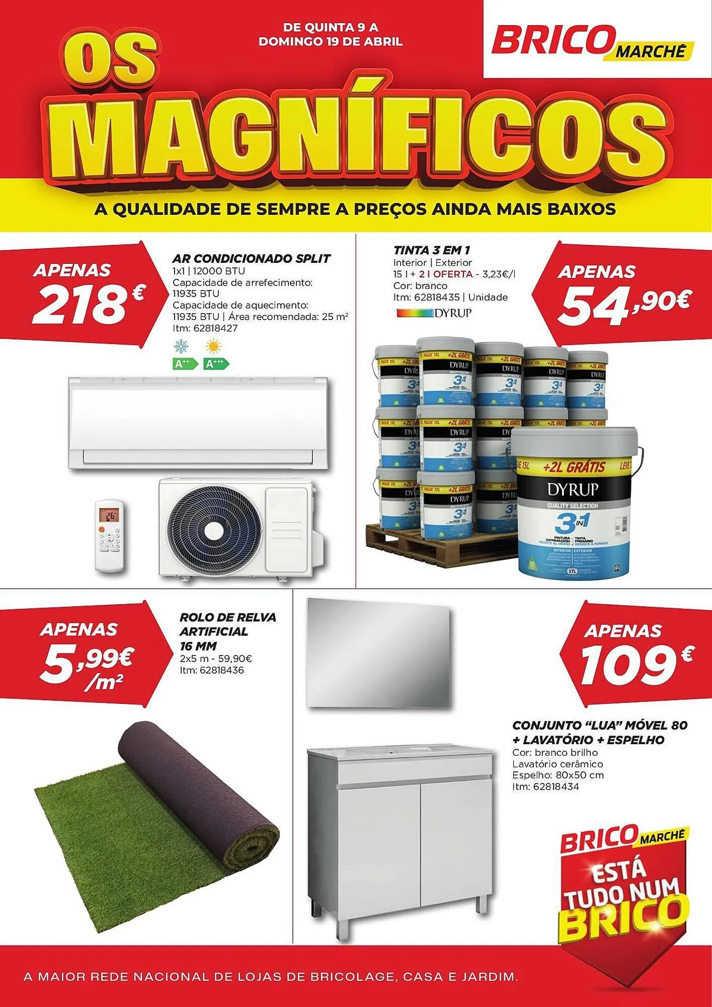 Folheto Folheto Bricomarché de 9 de abril até 19 de abril 2026 - Pagina 1