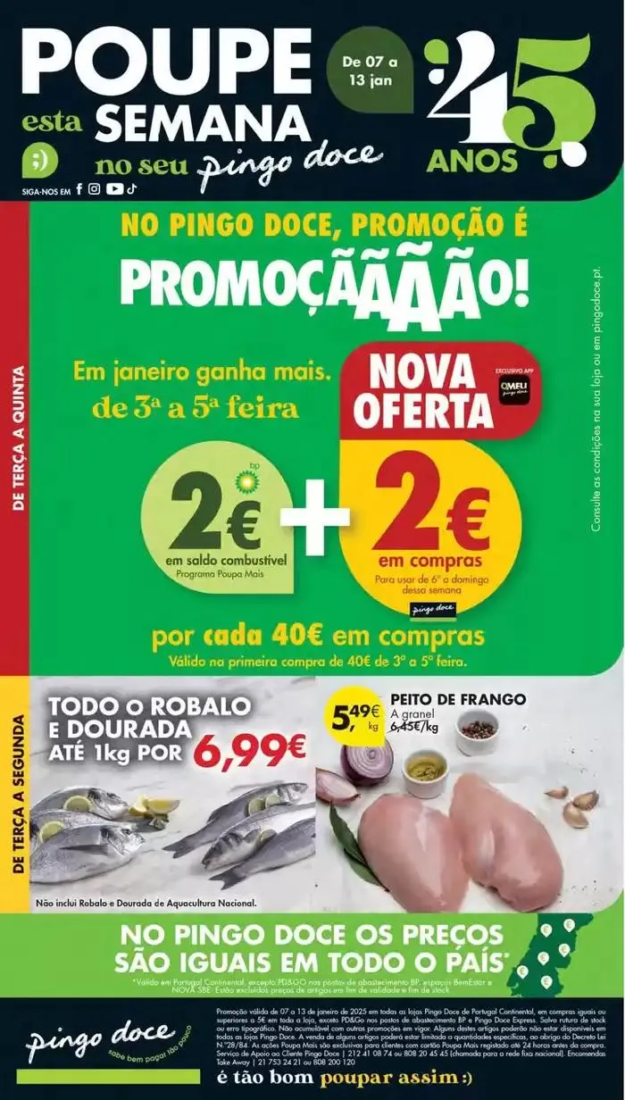 Folheto Folheto Pingo Doce de 7 de janeiro até 13 de janeiro 2025 - Pagina 1