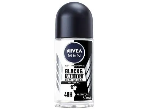 desodorizante roll-on invisible for black & white original nivea men 50 ml