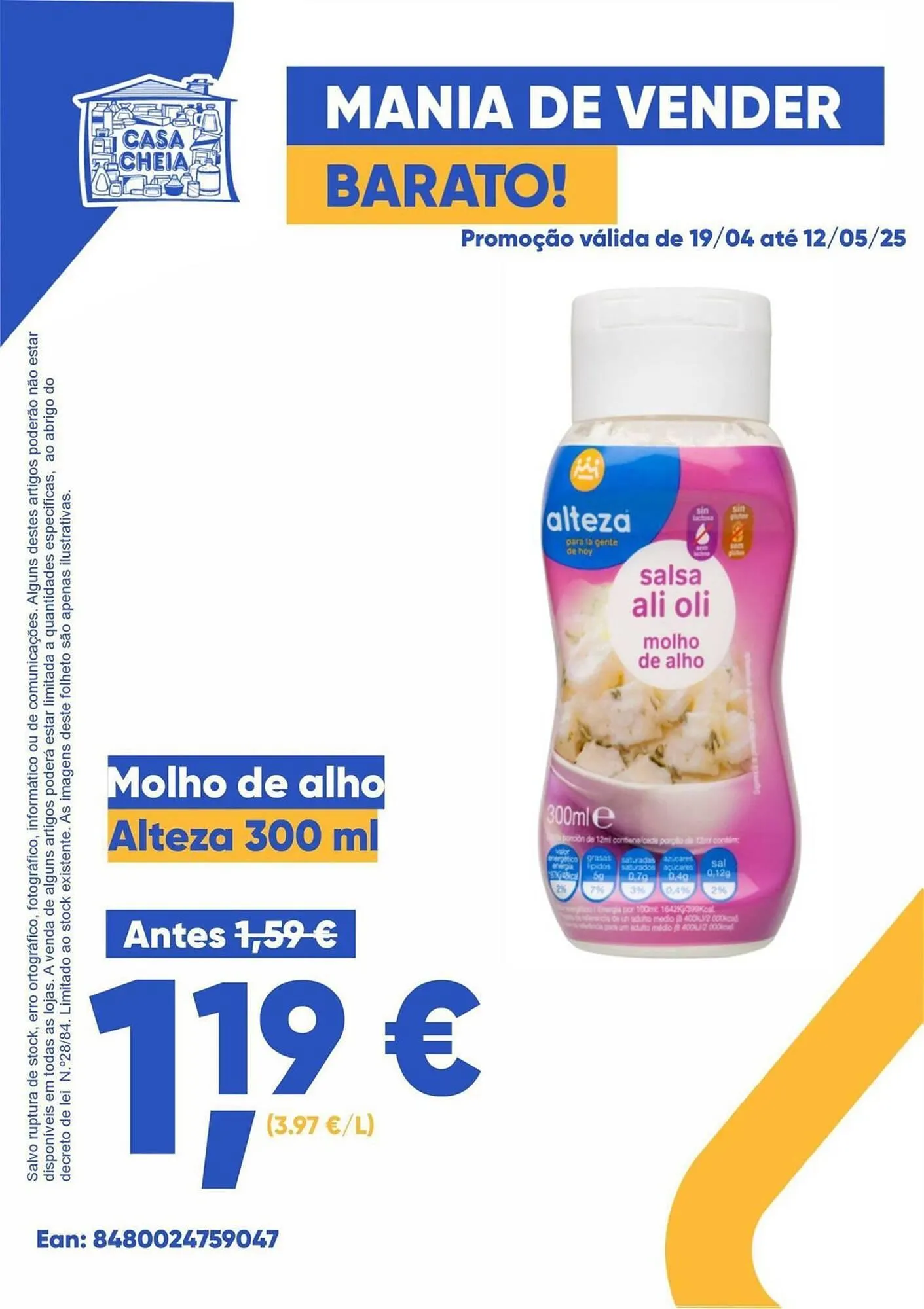 Folheto Folheto Casa Cheia de 19 de abril até 12 de maio 2025 - Pagina 1
