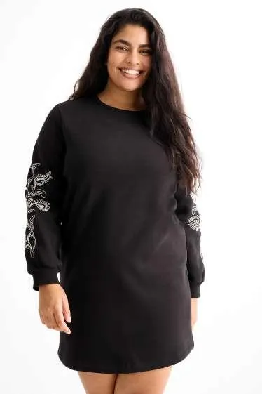 Sweatshirt dress - straight fit