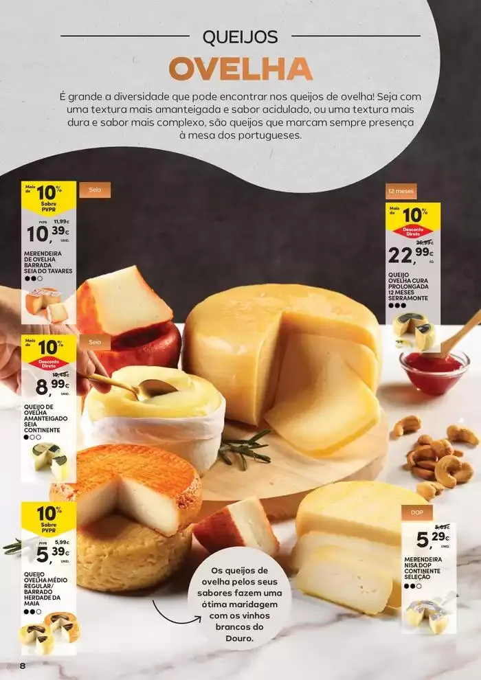 Folheto Queijos, Enchidos e Vinhos de 21 de janeiro até 9 de fevereiro 2025 - Pagina 8