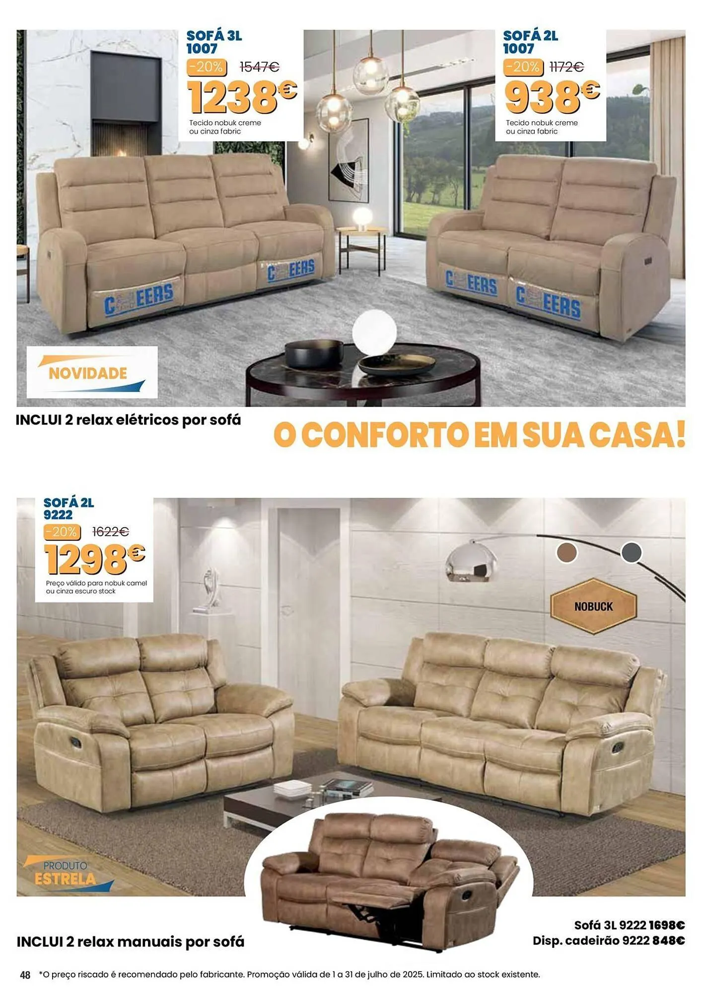 Folheto Folheto Hiper Centro do Móvel de 1 de julho até 31 de julho 2025 - Pagina 48