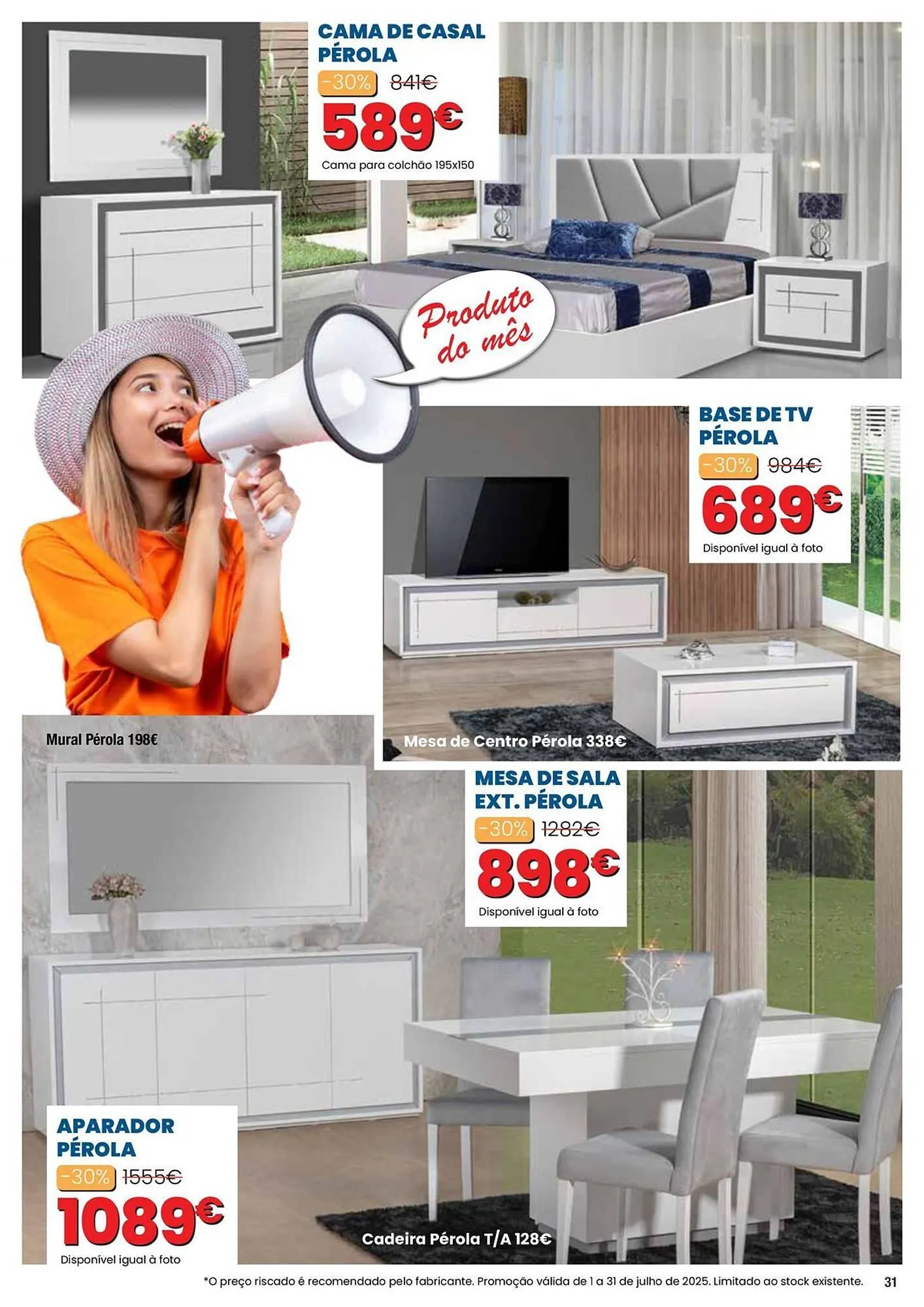 Folheto Folheto Hiper Centro do Móvel de 1 de julho até 31 de julho 2025 - Pagina 31