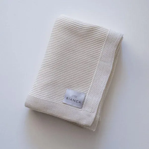 Manta Bebé Bamboo Creme