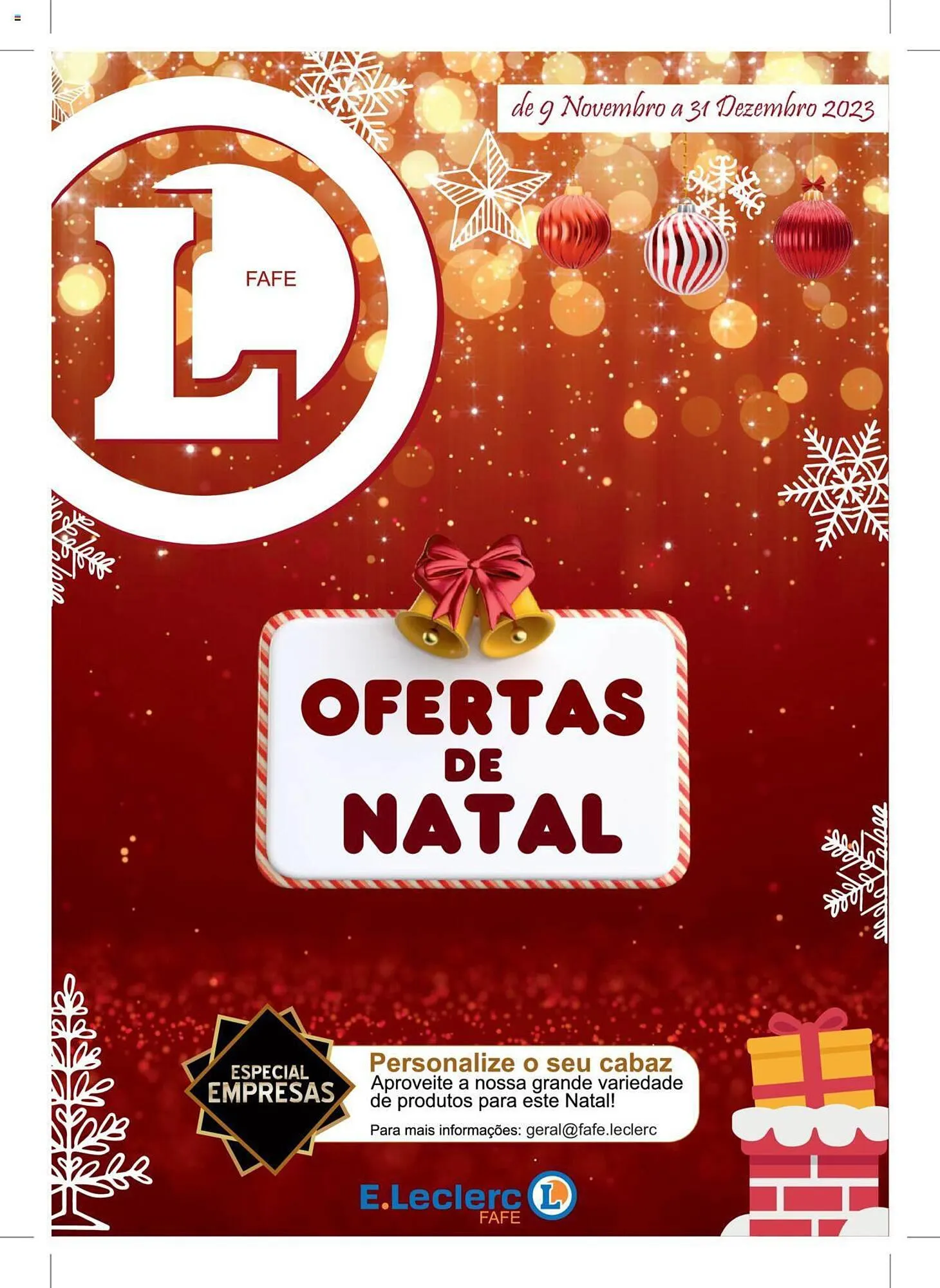 Folheto Folheto E.Leclerc de 9 de novembro até 31 de dezembro 2023 - Pagina 1