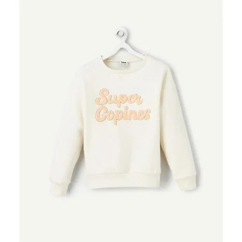 Sweat de gola redonda, em moletão