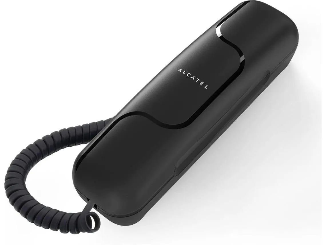 TELEFONE COM FIO ALCATEL T06 PRETO