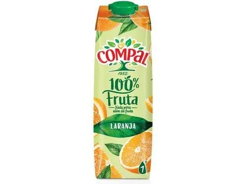 sumo compal 100% laranja 1l