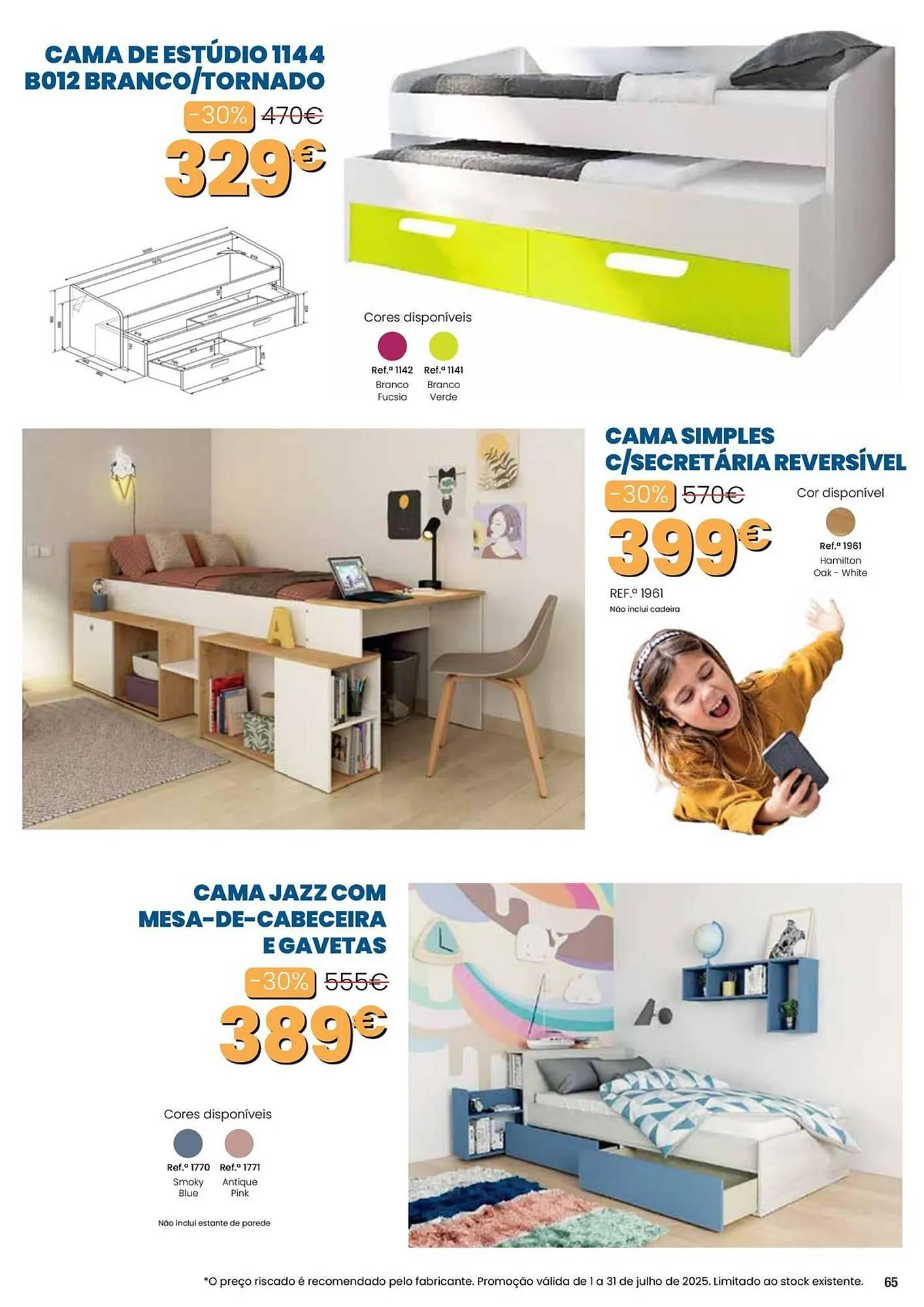 Folheto Folheto Hiper Centro do Móvel de 1 de julho até 31 de julho 2025 - Pagina 65