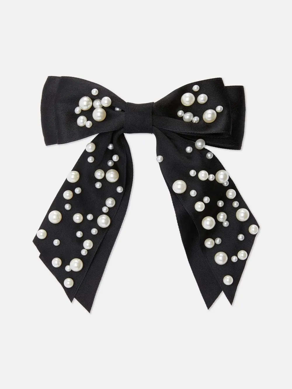 Gancho cabelo laço pérola