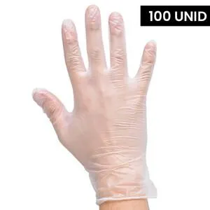 Luvas Vinil Com Pó - Tamanho:L