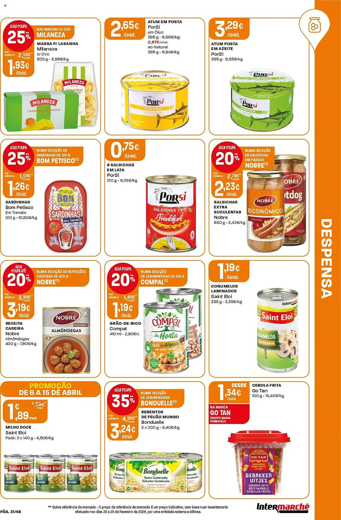 Folheto Folheto Intermarché de 6 de abril até 16 de abril 2026 - Pagina 31