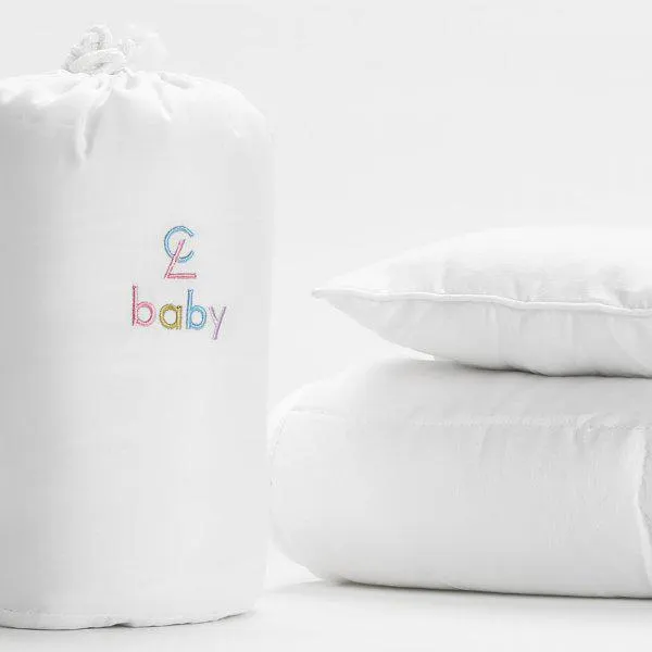 Enchimento de Edredão e Almofada de Bebé Berço