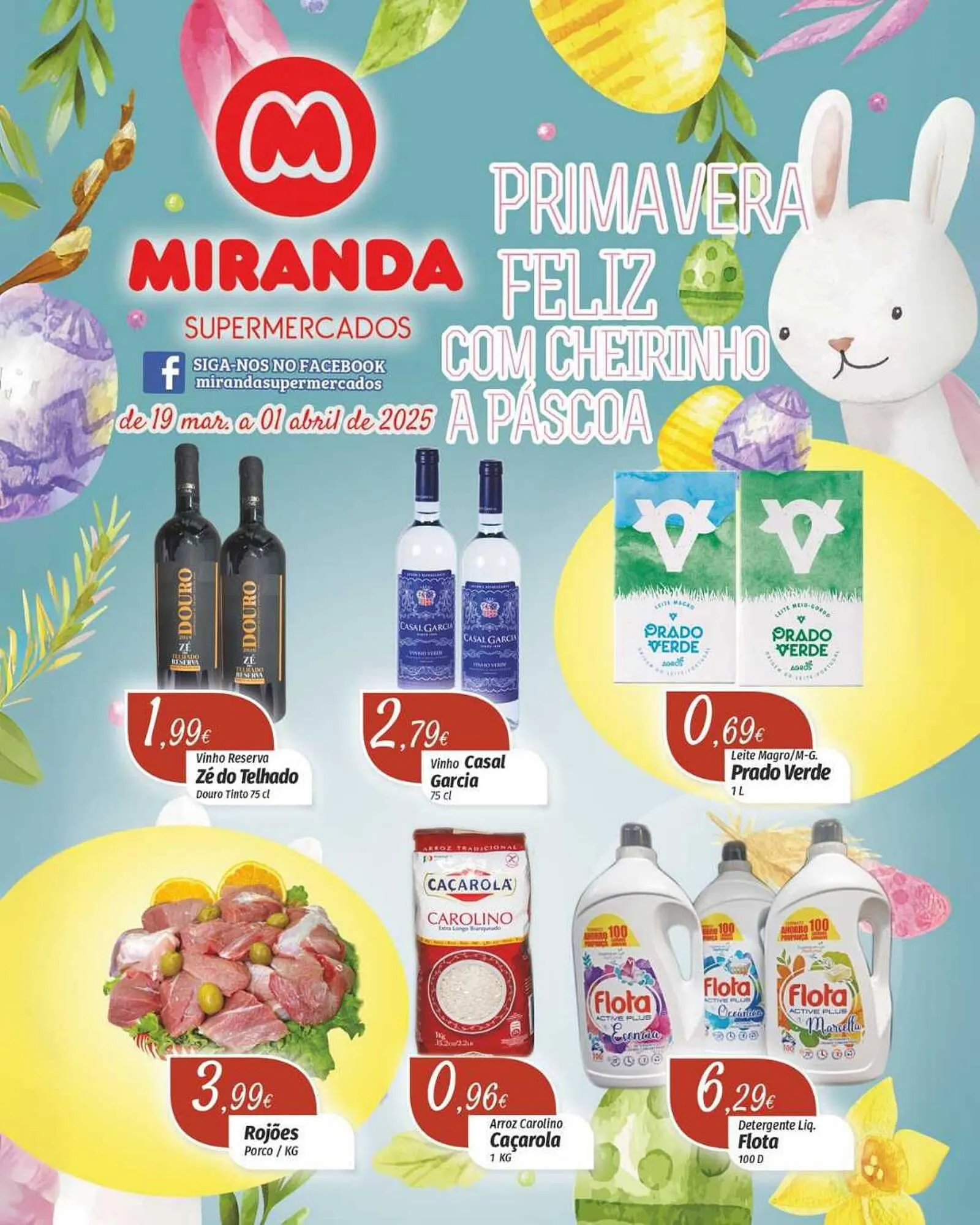 Folheto Folheto Miranda Supermercados de 19 de março até 1 de abril 2025 - Pagina 1