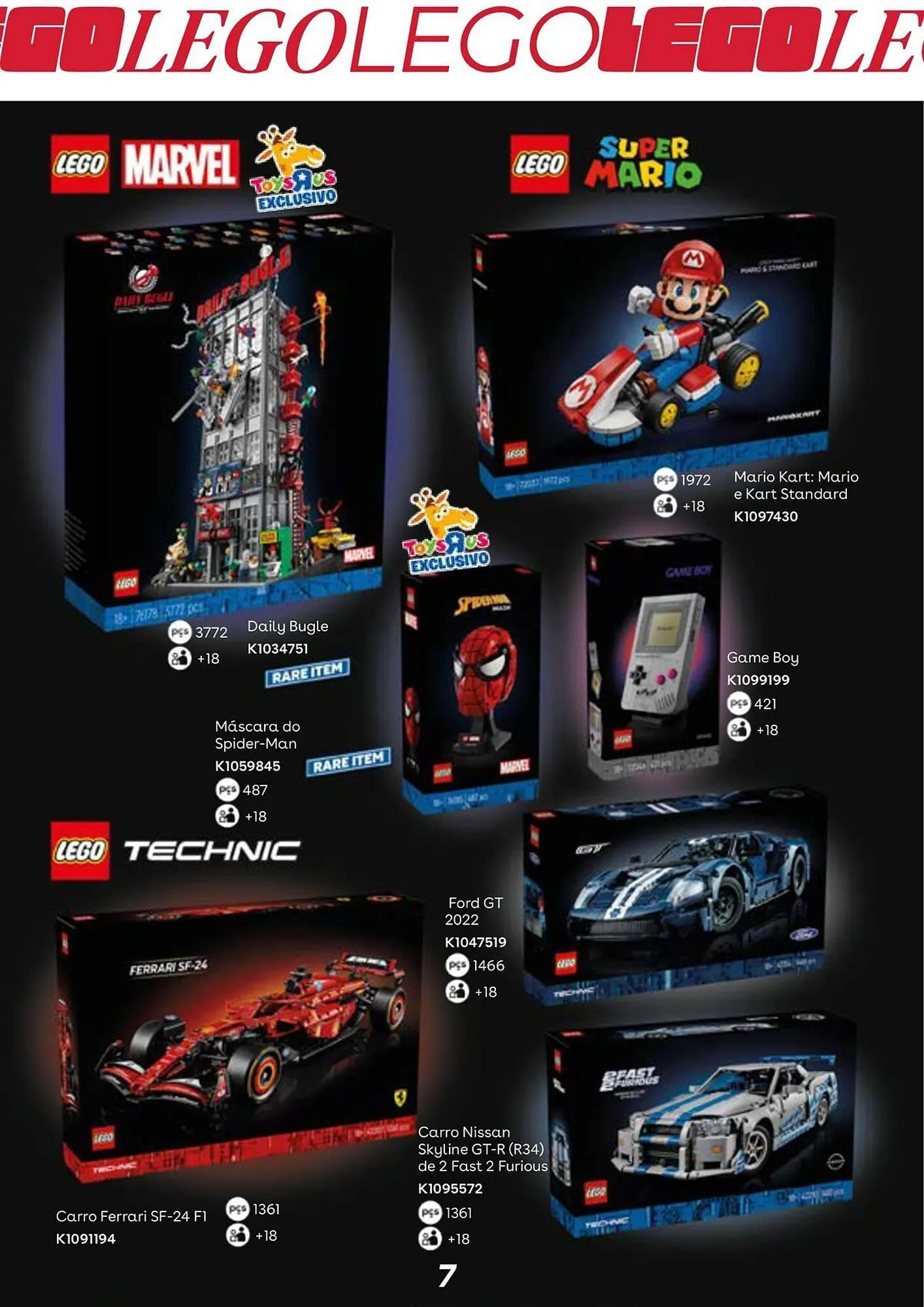 Folheto Catálogo Toys R Us de 10 de dezembro até 1 de janeiro 2026 - Pagina 7