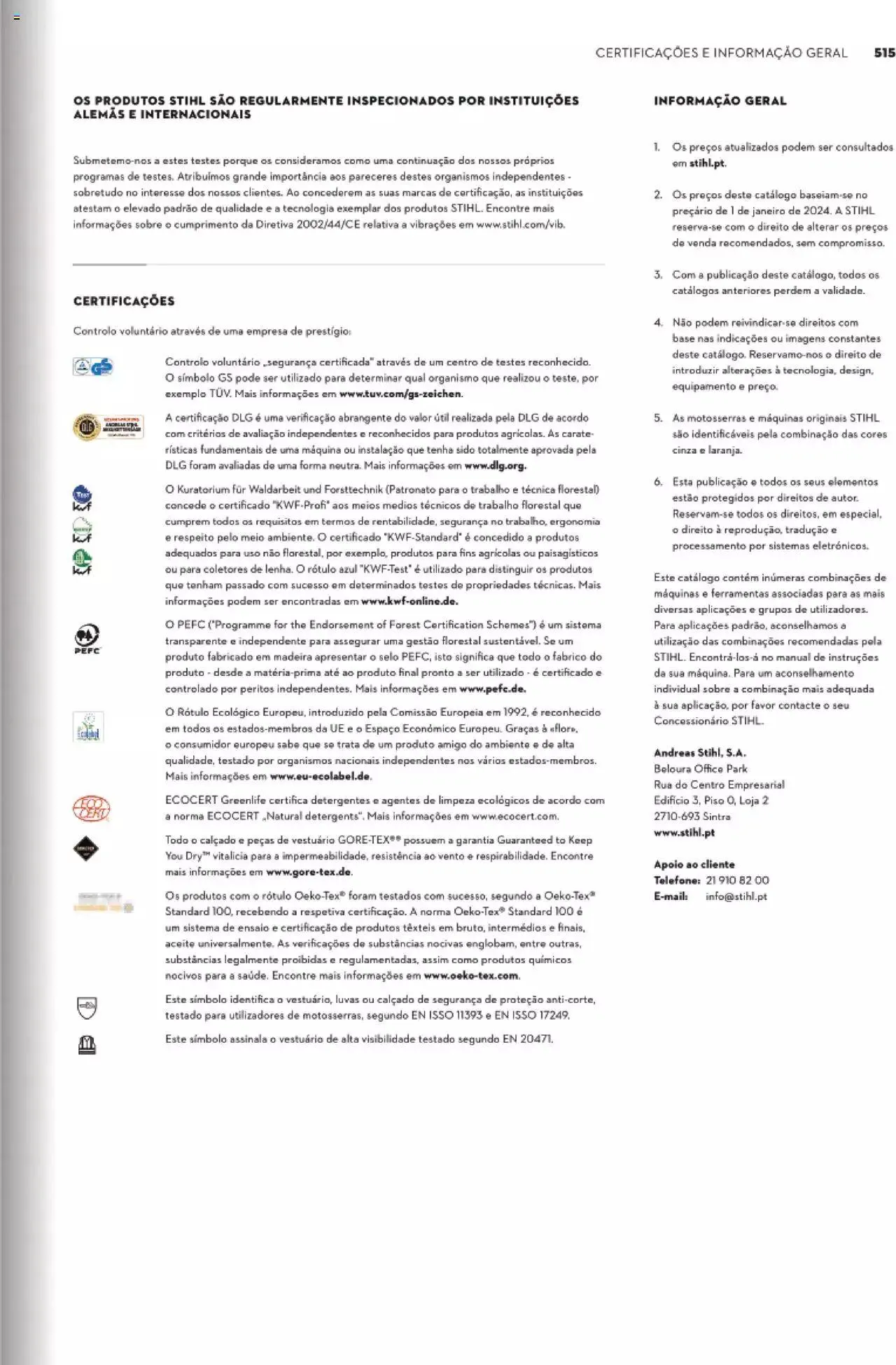 Folheto Stihl catálogo de 1 de maio até 31 de dezembro 2024 - Pagina 515