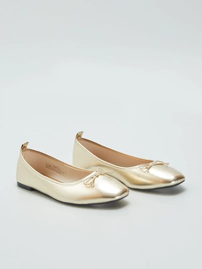 Manoletinas doradas - BEIGE