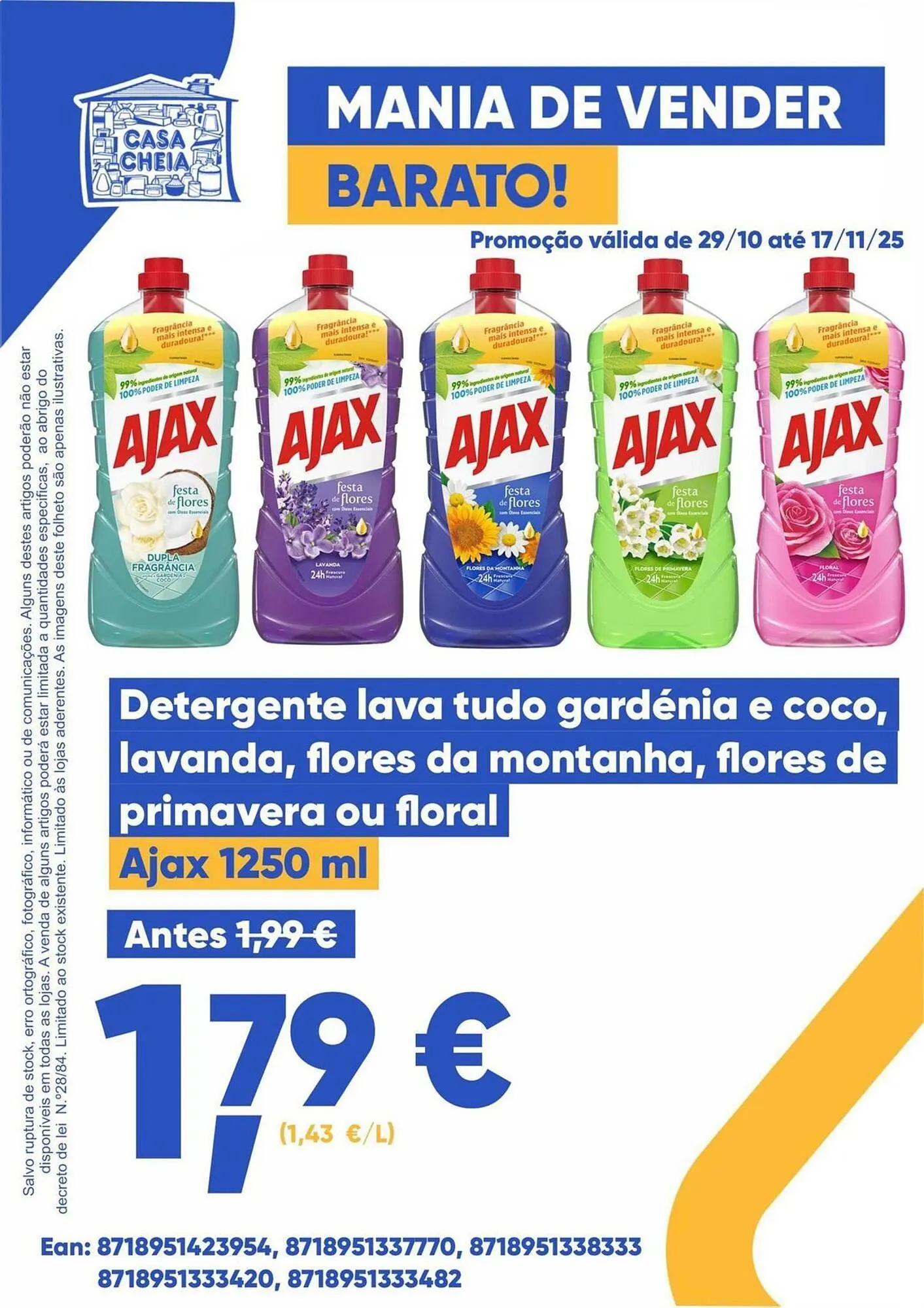 Folheto Folheto Casa Cheia de 30 de outubro até 17 de novembro 2025 - Pagina 1