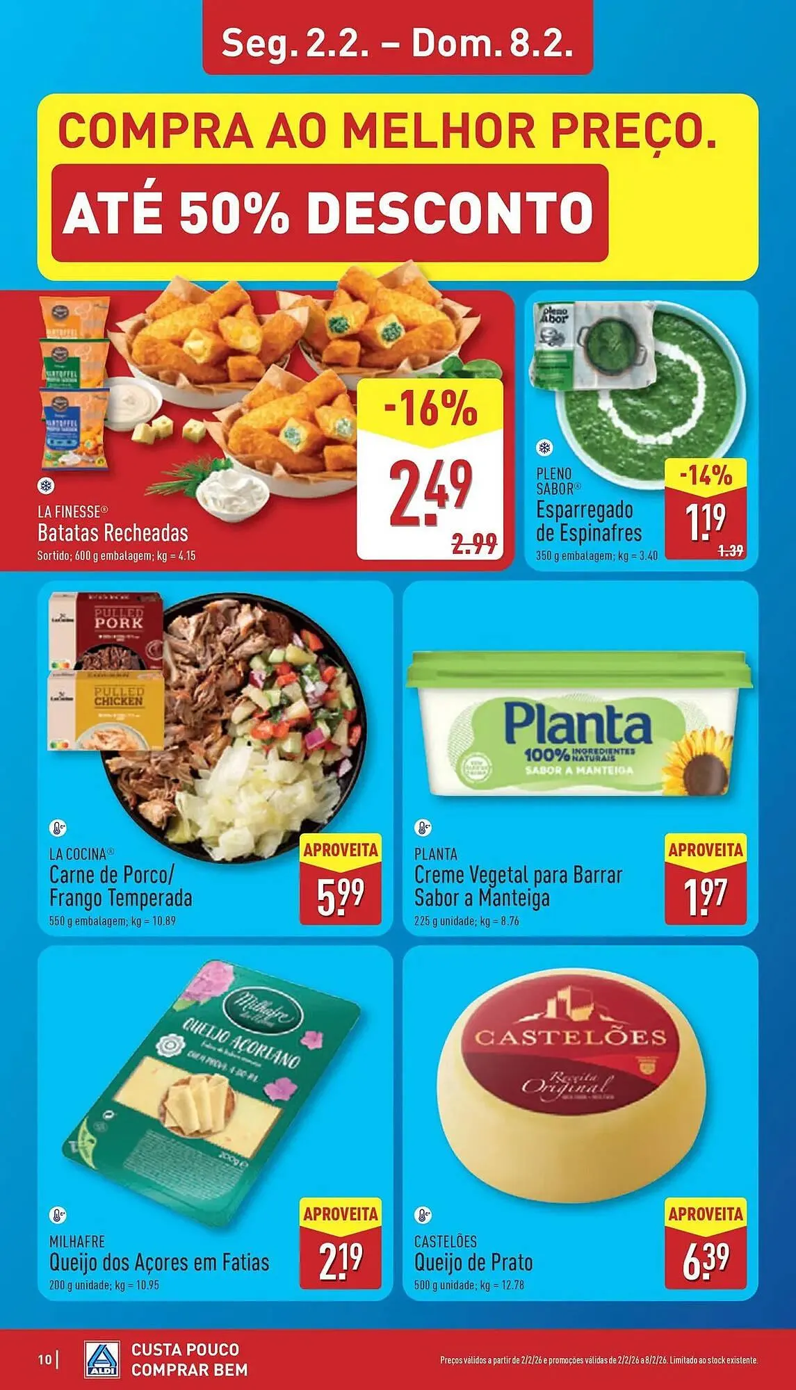 Folheto Folheto ALDI de 2 de fevereiro até 8 de fevereiro 2026 - Pagina 10