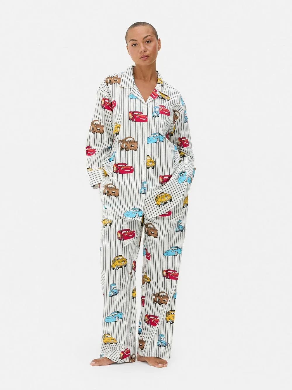 Gewebtes „Disney Pixar Cars“ Schlafanzugshirt