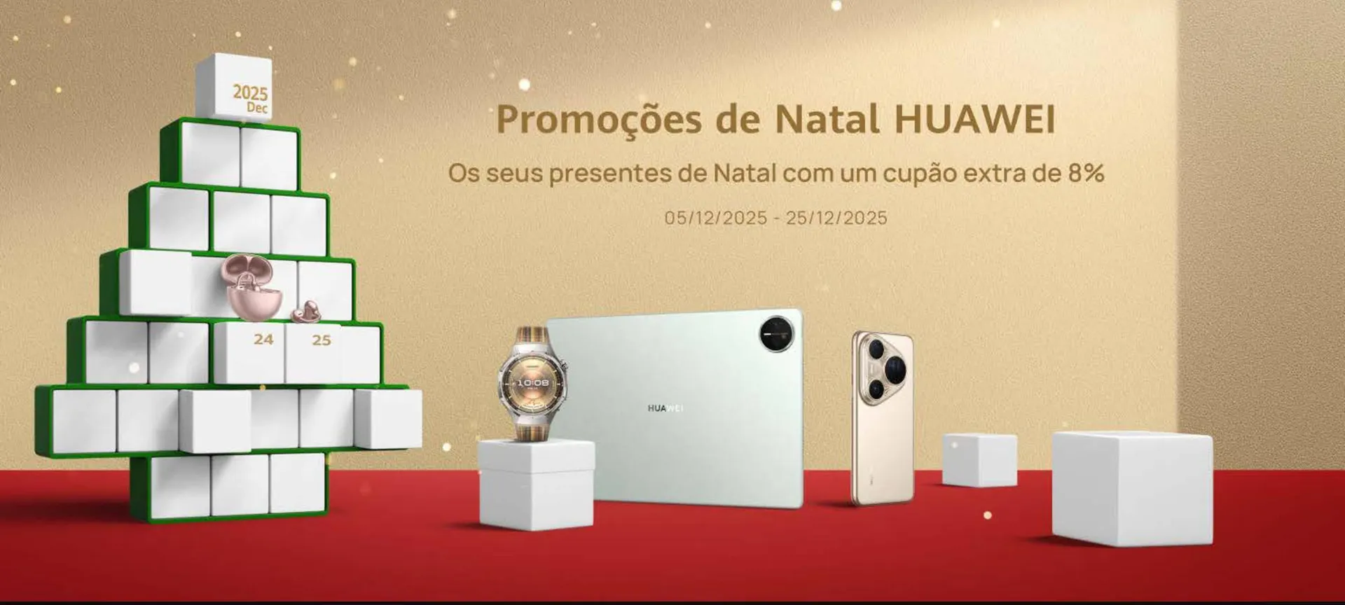 Folheto Folheto Huawei de 10 de dezembro até 25 de dezembro 2025 - Pagina 1