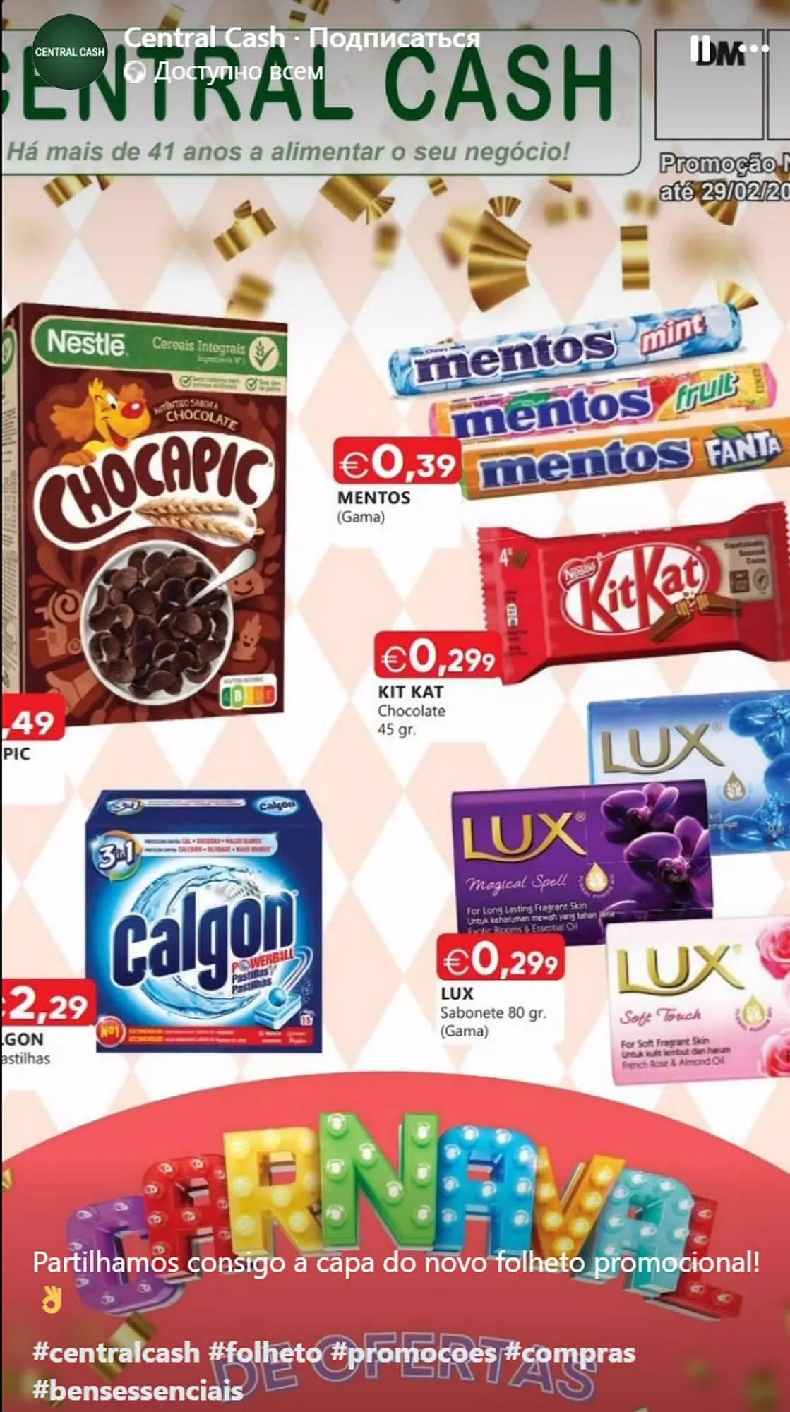 Folheto Folheto Central Cash de 7 de fevereiro até 29 de fevereiro 2024 - Pagina 