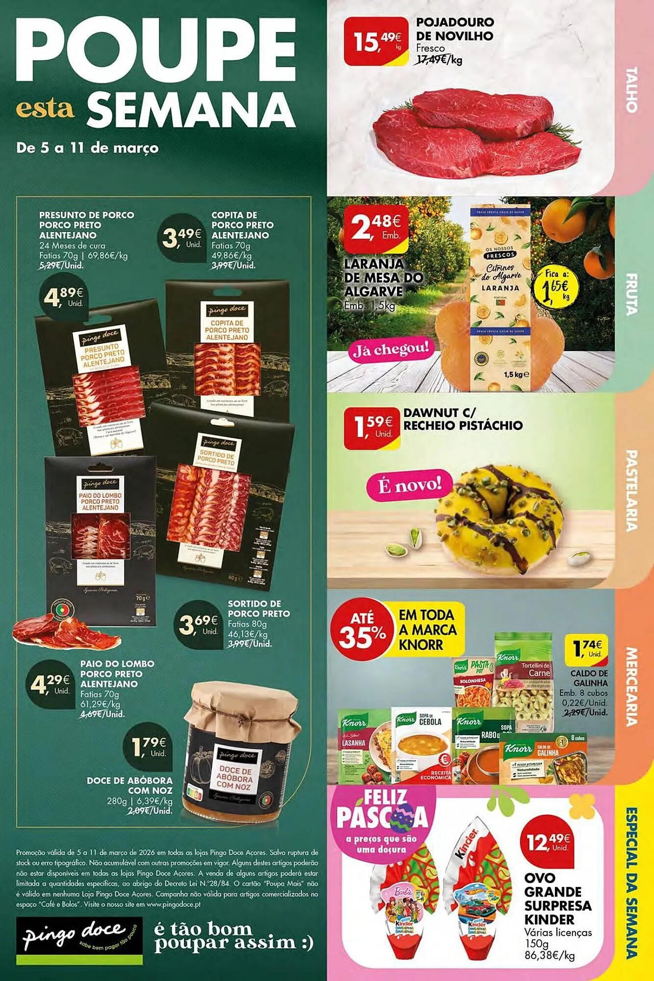 Folheto Folheto Pingo Doce de 5 de março até 11 de março 2026 - Pagina 1