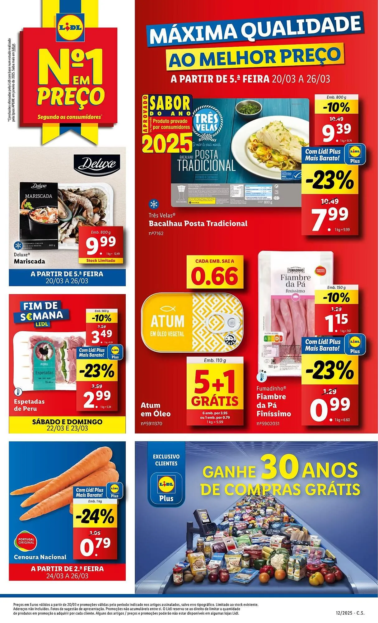 Folheto Folheto Lidl de 20 de março até 26 de março 2025 - Pagina 1