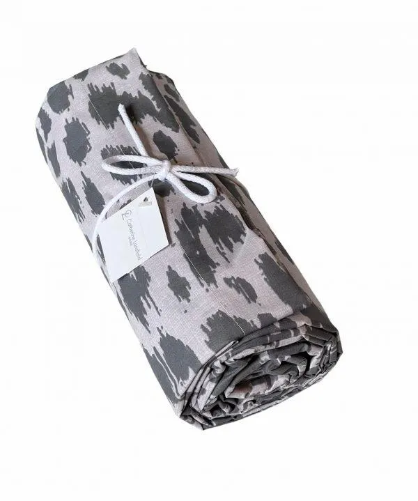 Jogo Lençol de Cima Cinza Animal