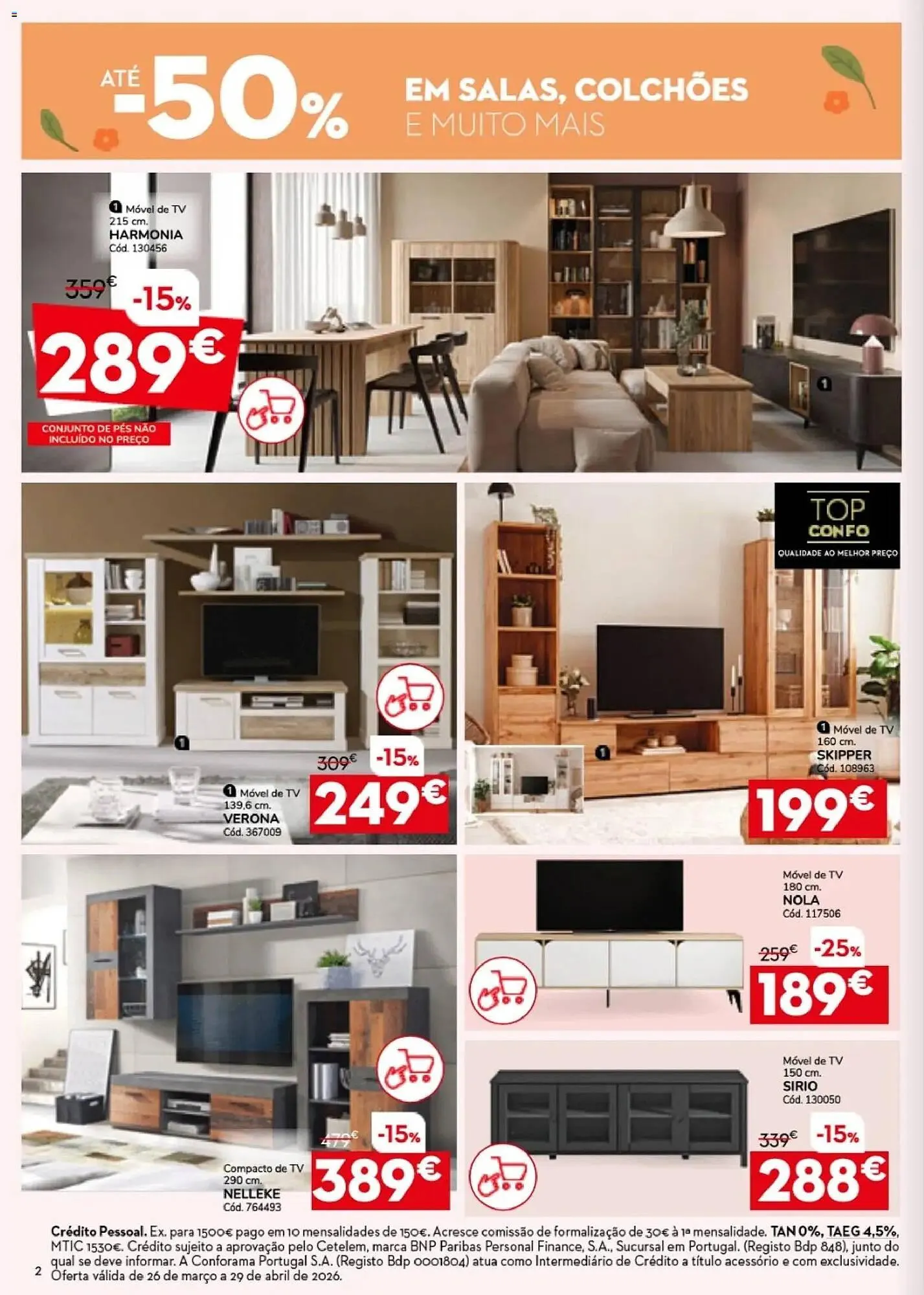 Folheto Folheto Conforama de 26 de março até 30 de abril 2026 - Pagina 2